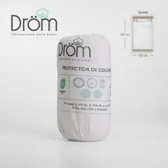 DROM - Protector de colchón TERRY Sencillo