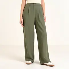 BASEMENT - Pantalón Culotte Mujer Tiro alto