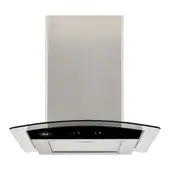 HACEB - Campana isla vidrio inox-negro 60 Cm 3 velocidades