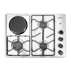 HACEB - Estufa de empotrar inox 60x43 cm mixta 120v a gas natural