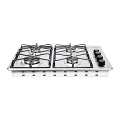 HACEB - Estufa de empotrar inox 60x43 cm platina a gas natural