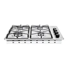 HACEB - Estufa de empotrar inox 60x43 cm platina a gas propano