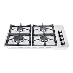 HACEB - Estufa de empotrar inox 60x43 cm hierro fundido a gas natural