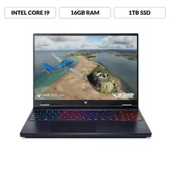 ACER - Portátil Gaming Predator | Intel Core i9 | 16GB de RAM | 1TB SSD de Almacenamiento | Windows 11 | Pantalla 16 pulgadas | PHN16-72-96JR | Computador Gaming portátil