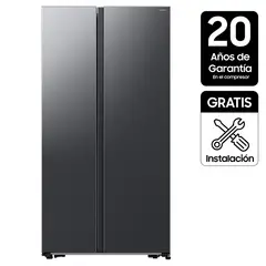 SAMSUNG - Nevecón Side by Side 583 lt Negro con Inteligencia Artificial RS57DG4000B4CO