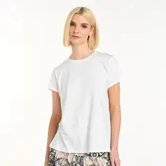 BASEMENT - Blusa Mujer Manga corta de Algodón