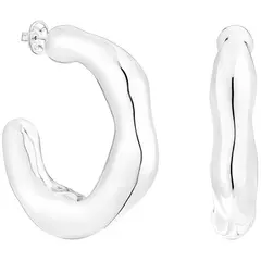 TOUS - Aretes aro grandes de plata Tabit