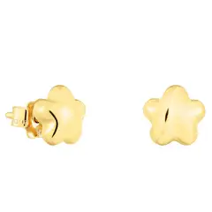 TOUS - Aretes de oro flor Balloon