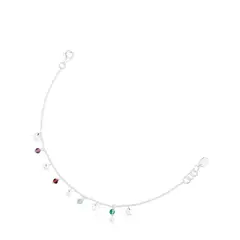 TOUS - Pulsera De Plata Y Gemas Motivos Bold Motif