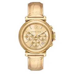 MICHAEL KORS - Reloj Mujer MAREN. Reloj Cuero Dorado MK7508