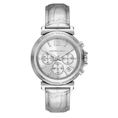 MICHAEL KORS - Reloj Mujer MAREN. Reloj Cuero Plateado MK7509