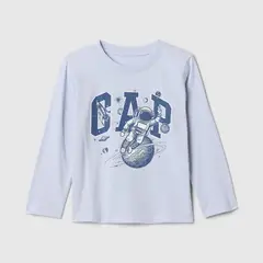 GAP - Camiseta Niño con Logo Manga larga Algodón