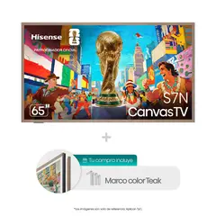HISENSE - Televisor | | 65 pulgadas | 4K Ultra HD | Canvas QLED | 65S7N
