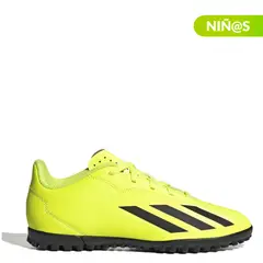 ADIDAS - Guayos para pasto sintético X Crazyfast Club TF J Unisex niño