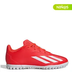 ADIDAS - Guayos para pasto sintético X Crazyfast Club TF J Unisex niño