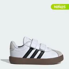 ADIDAS - Tenis moda VL Court 3.0 para Niño con Velcro