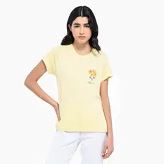 SYBILLA - Camiseta Mujer Manga corta de Algodón