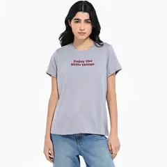 SYBILLA - Camiseta Mujer Manga corta de Algodón