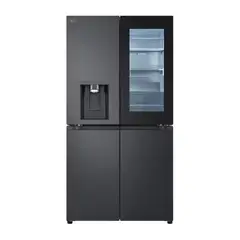 LG - Nevecón Tipo Europeo 642 lt InstaView, Hielo Esferico Negro GM92SXV