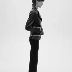 MANGO - Chaqueta Efecto cuero Mujer