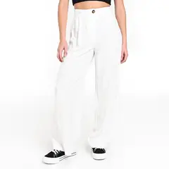 SYBILLA - Pantalón Wide leg Mujer Tiro alto