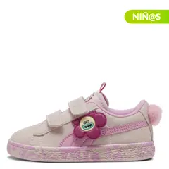 PUMA - Tenis moda Suede Classic Trolls 2 V Niña con Velcro