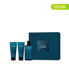 DAVIDOFF - Set Perfume Hombre Cool Water Incluye Loción 125 ml, balsamo despues del afeitado 75 ml y gel de ducha 75ml