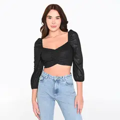 MOSSIMO - Top esqueleto Mujer Manga larga