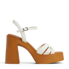 ALDO - Sandalias para Mujer con tacón Cuadrado Solenia Blanco