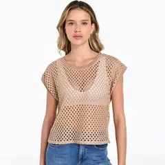 UNIVERSITY CLUB - Camiseta Mujer Tejido Manga corta