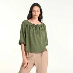 UNIVERSITY CLUB - Blusa Mujer Manga 3/4