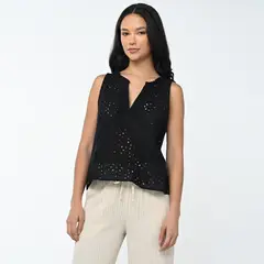 UNIVERSITY CLUB - Camiseta Mujer Sin mangas de Algodón