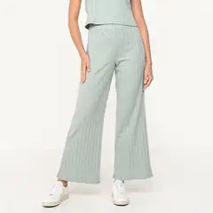 UNIVERSITY CLUB - Pantalón Culotte Mujer Tiro alto