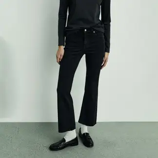 MANGO - Jean Flare Mujer Tiro alto