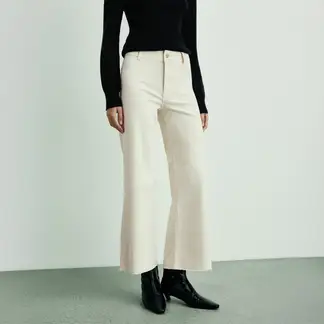 MANGO - Jean Culotte Mujer Tiro alto