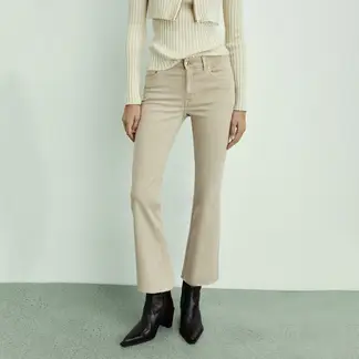 MANGO - Jean Flare Mujer Tiro medio