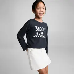 undefined - Camiseta Niña Manga larga de Algodón Snoopy Mango