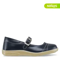CROYDON - Zapatos Escolares Azul Oscuro con hebilla para colegio Niña