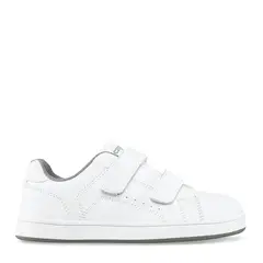 CROYDON - Tenis Blancos Escolares Unisex niño con Velcro