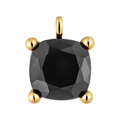 TOUS - Dije grande con baño de oro 18 kt sobre plata y ónix Color Black