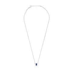 TOUS - Pulsera cadena motivo oso con baño de oro 18 kt sobre plata y espinela verde creada en laboratorio 8 mm Color Bear LGG