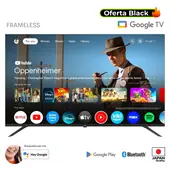 JVC - Televisor LED 50 Pulgadas Frameless Multituner 4K UHD HDR Google TV OS