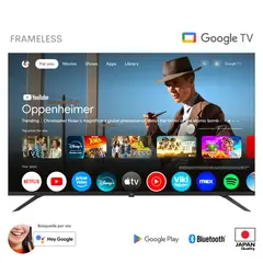 JVC - Televisor LED 50 Pulgadas Frameless Multituner 4K UHD HDR Google TV OS