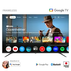 JVC - Televisor LED 58 pulgadas Frameless Multituner 4K UHD HDR Google TV OS