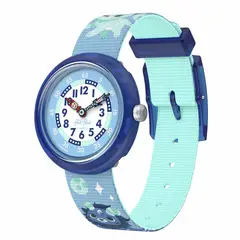 SWATCH - Reloj Flik Flak Niño COSMICLION. Reloj Plástico Azul ZFBNP234
