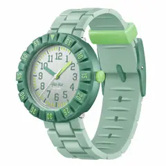 SWATCH - Reloj Flik Flak Niño GREENOLOGY. Reloj Silicona Verde ZFCSP129