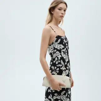 MANGO - Vestido Mujer Medio con Estampado