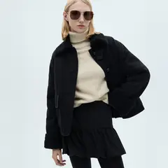 MANGO - Chaqueta Ovejera Mujer de Algodón