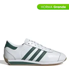 ADIDAS ORIGINALS - Tenis Moda Country II Hombre Blanco Horma Grande