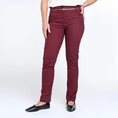 APOLOGY - Pantalón Slim Mujer Tiro medio Estampado